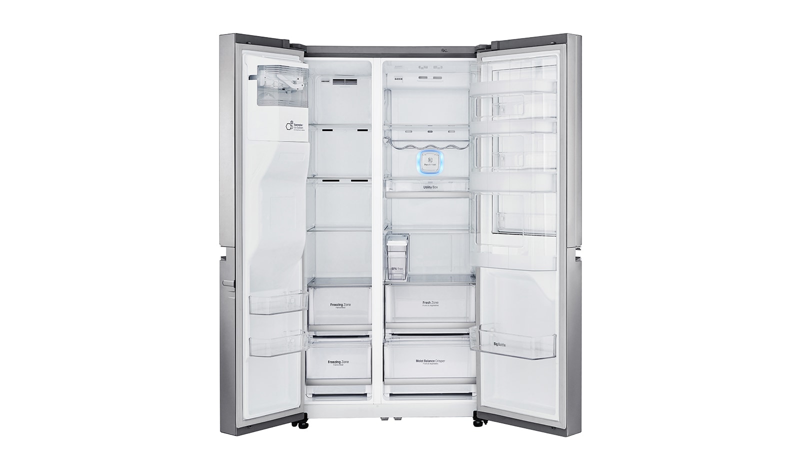 LG Réfrigérateur Américain avec Door-in-Door™ et Pure N Fresh, GSJ961NEBZ